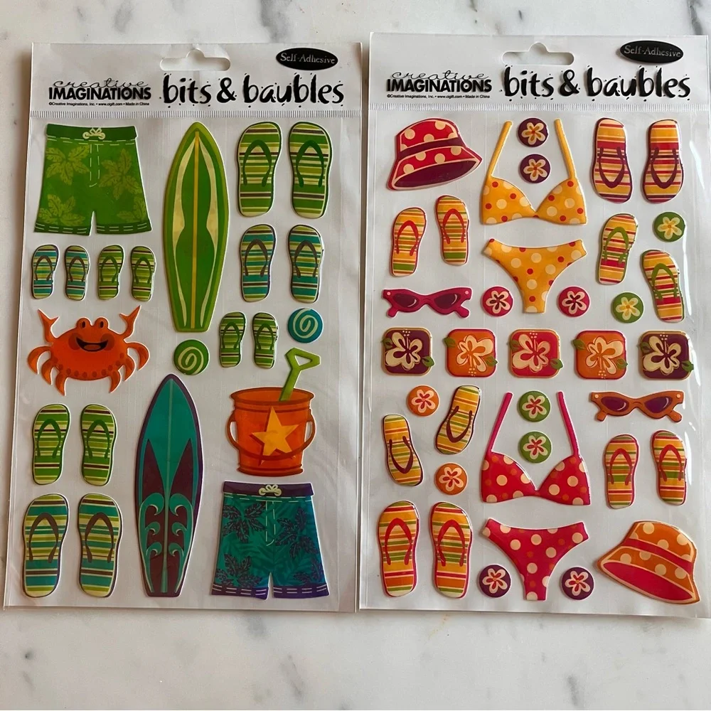 50 pages of 11 13/16”‎ x 11 13/16” Scrapbook paper with coordinating stickers